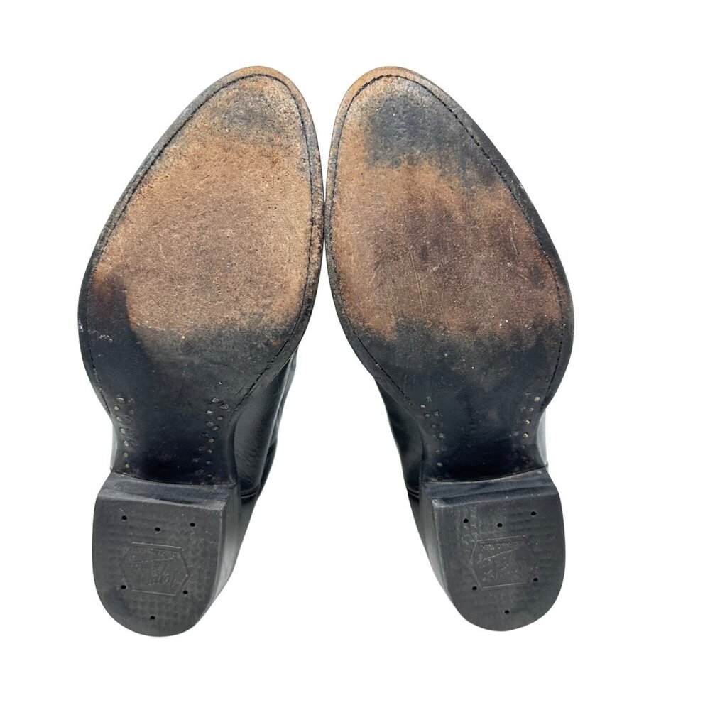 Tony Lama CZ820 Black Leather Western Boots - Men's Size 9 EE - Picture 6 of 10